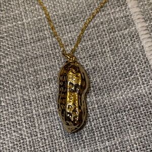 BNOT Chic Gold Peanut Pendant Necklace